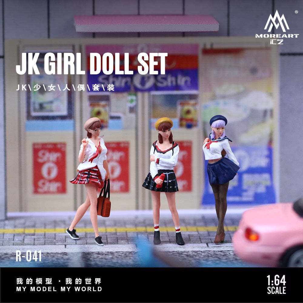 MoreArt1:64  JK少女人偶套裝仿真樹脂模型-CASEZONE