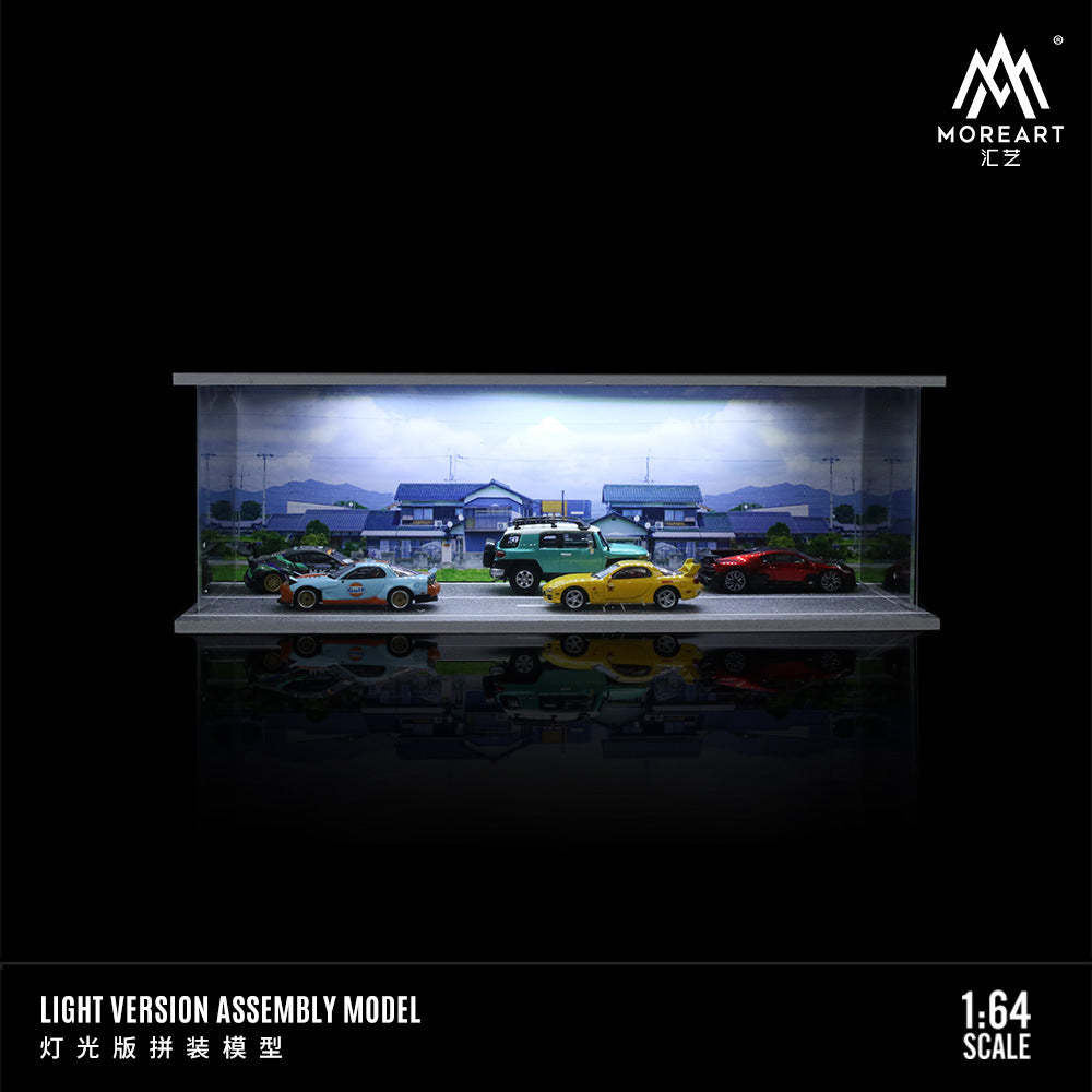 MORE ART 1:64 自然風景主題燈光版拼裝場景 收藏擺件停車位-CASEZONE