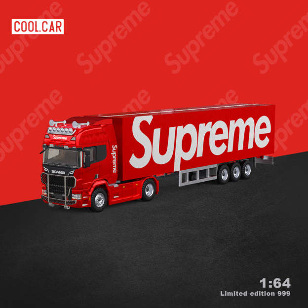 CoolCar 1:64 尼桑400Z GTR32斯堪尼亞貨櫃車 Supreme合金車模型-CASEZONE