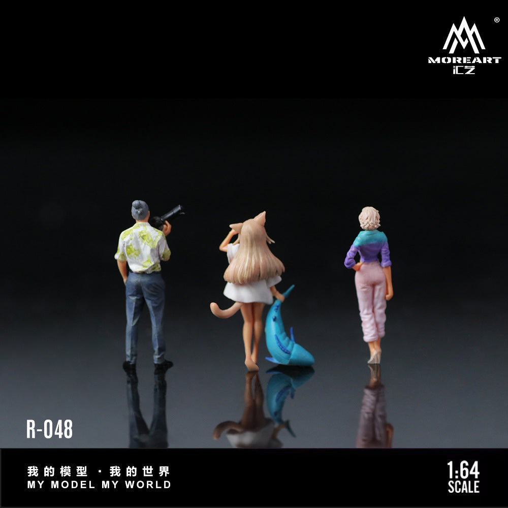 MoreArt1:64  動漫少女攝影人偶套裝仿真樹脂模型-CASEZONE