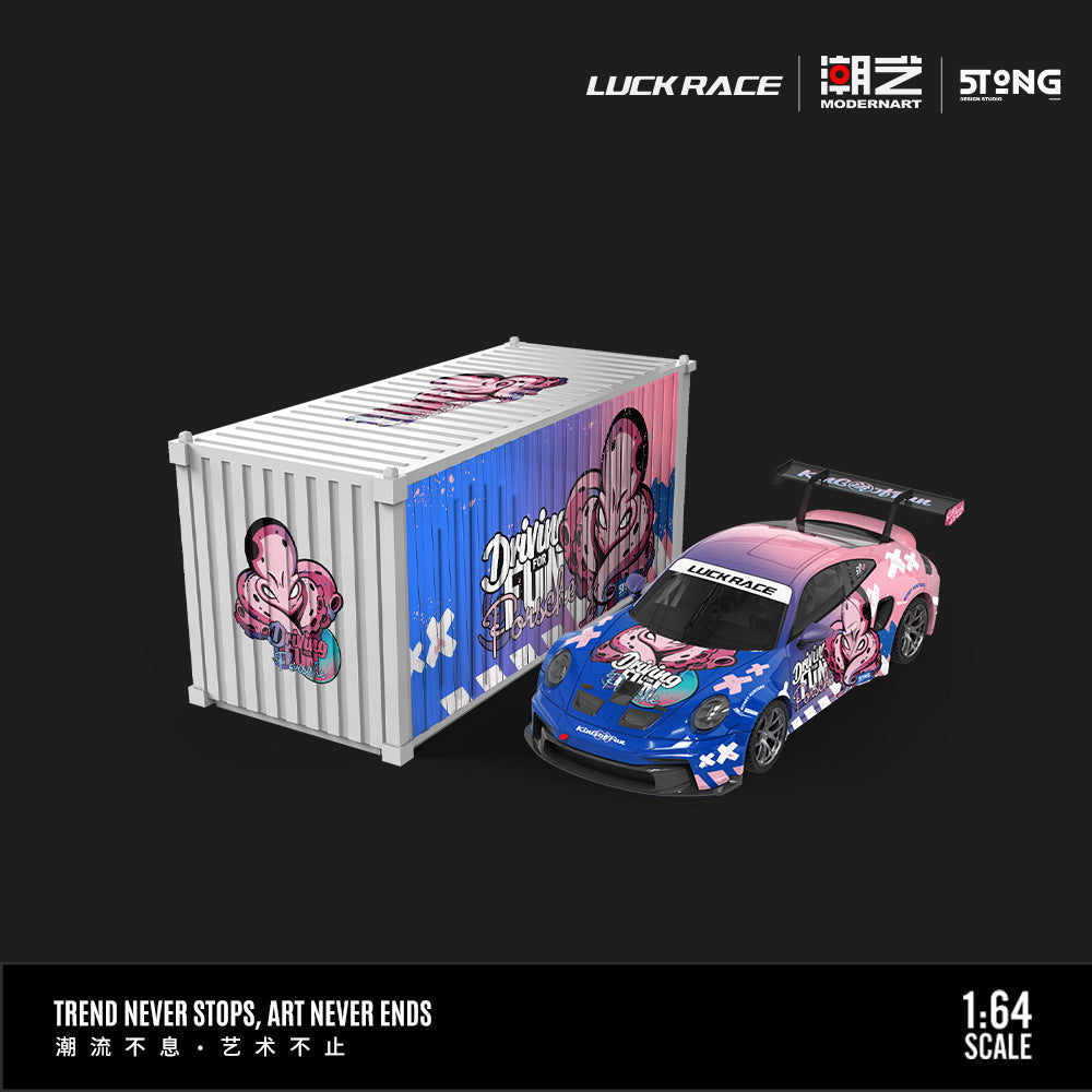 MD & LUCK RACE 原創聯名款 1:64 保時捷911 GT3合金車模型-CASEZONE