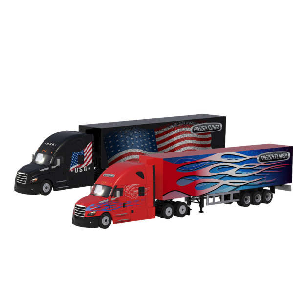 時光TimeMicro & Perka 聯名款 1:64 福萊納貨櫃車 合金車模型-CASEZONE