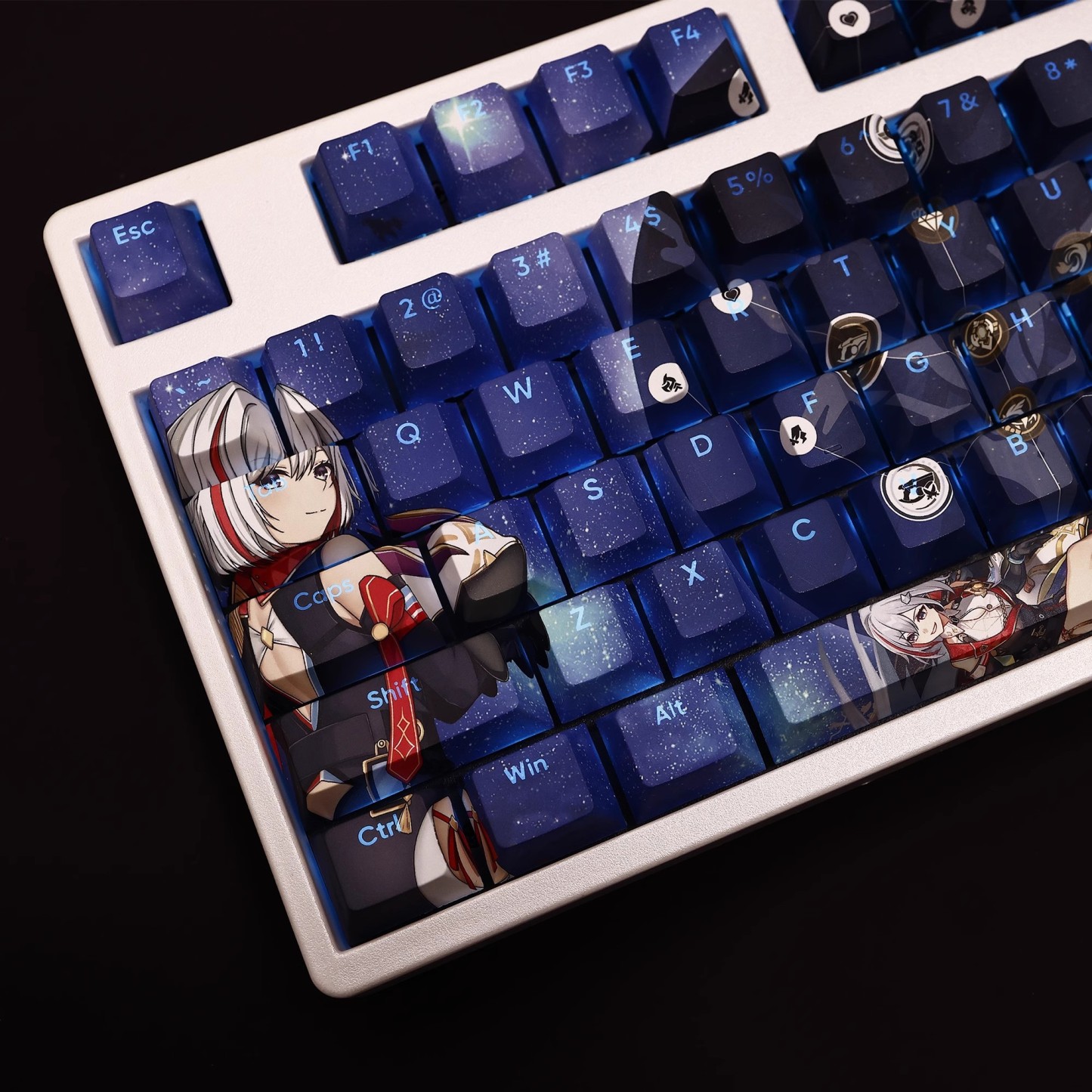 托帕透光RGB108鍵標準配列衛星軸鍵帽-CASEZONE
