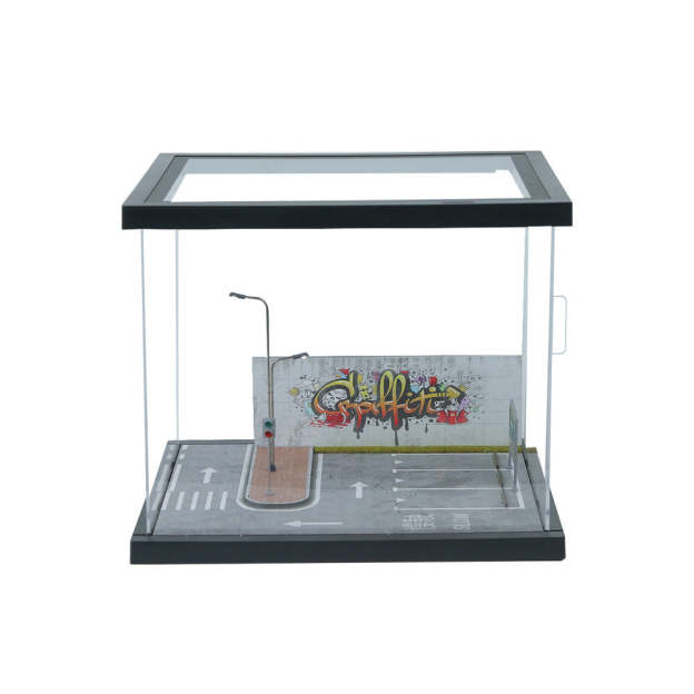 匯藝MoreArt1:64 街邊場景燈光拼裝系列08款仿真模型-CASEZONE