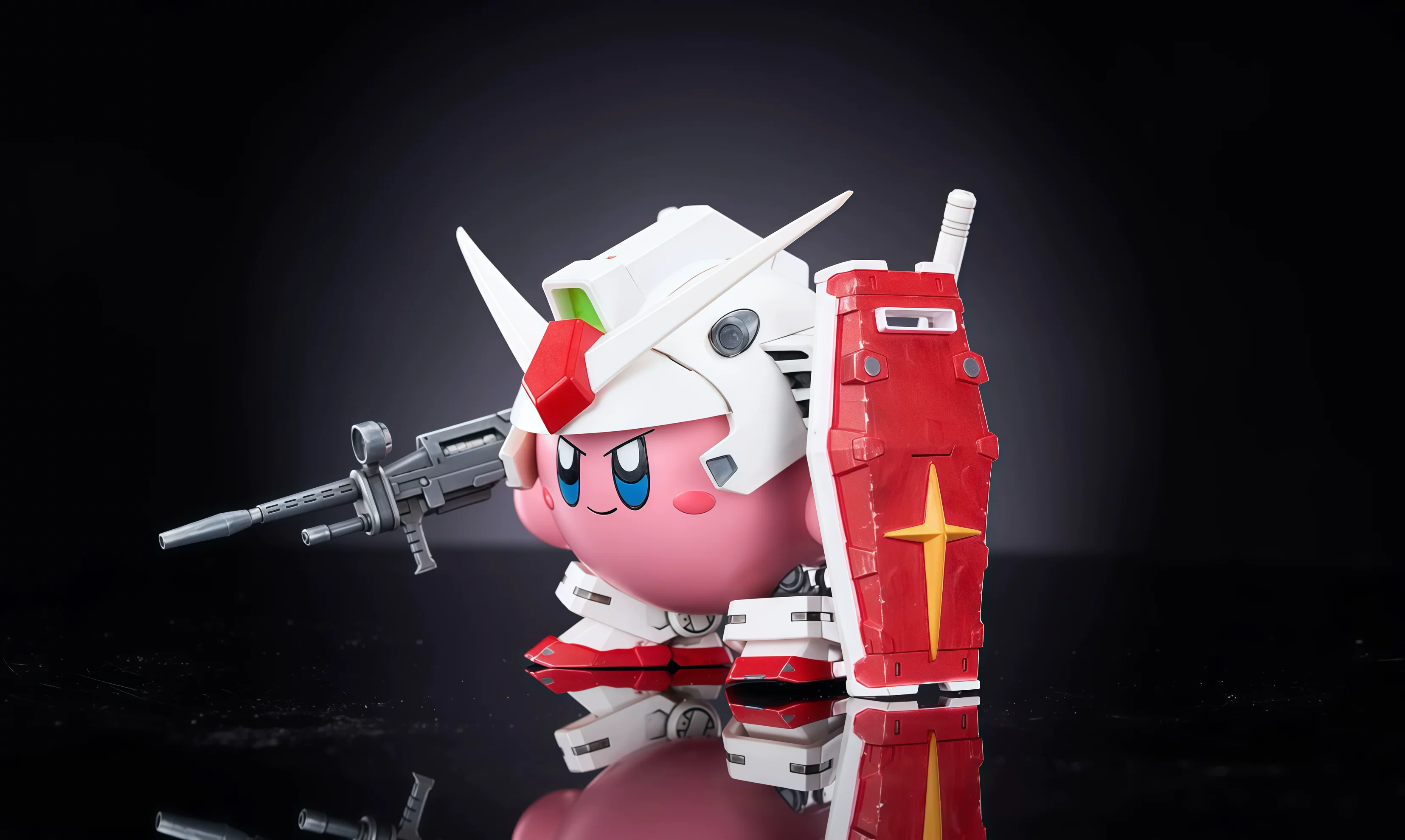 光年模玩 EX工作室 星之卡比&鋼彈