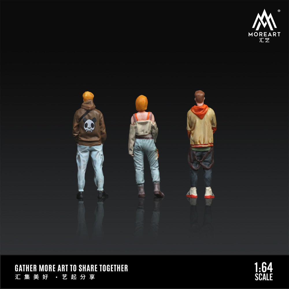 MoreArt1:64  潮男潮女人偶套裝仿真樹脂模型-CASEZONE