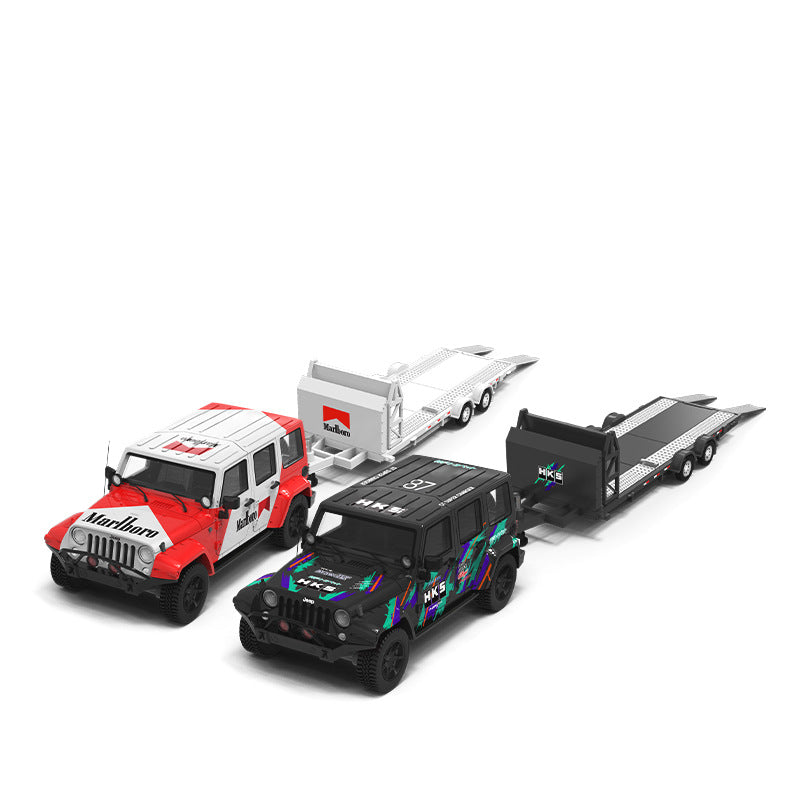 時光TimeMicro1:64 牧馬人 萬寶路和HKS仿真合金汽車模型-CASEZONE