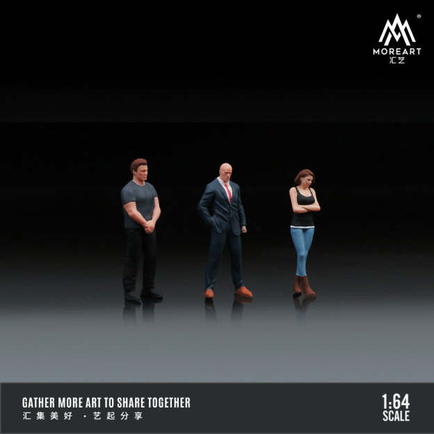 MoreArt1:64 速度與激情人偶E套裝 樹脂模型 -CASEZONE