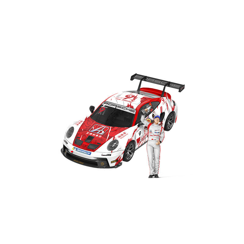 ModernArt&百得利集團聯名款1:64保時捷911GT3 CUP賽車合金車模型-CASEZONE