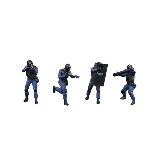 MoreArt 1:64 武裝警察人偶C套裝模型-CASEZONE