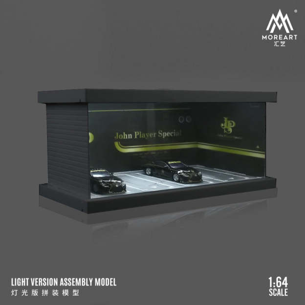 MoreArt 1:64 主題停車四車位燈光版拼裝場景模型-CASEZONE