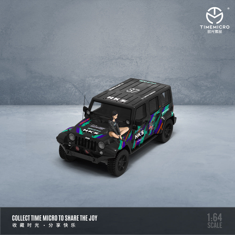 時光TimeMicro1:64 牧馬人 萬寶路和HKS仿真合金汽車模型-CASEZONE