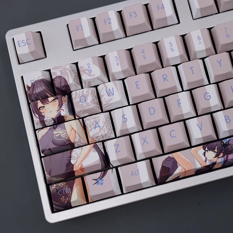 妃咲透光RGB108鍵標準配列衛星軸鍵帽-CASEZONE
