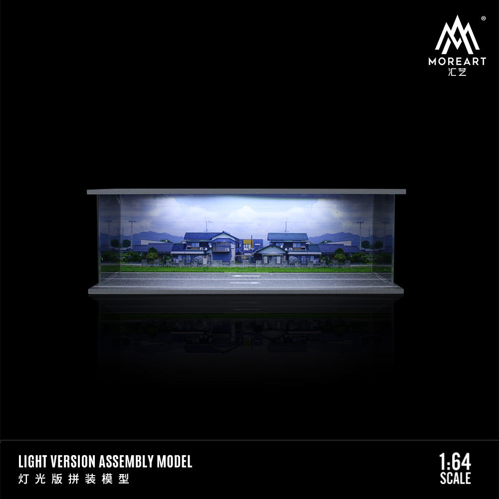 MORE ART 1:64 自然風景主題燈光版拼裝場景 收藏擺件停車位-CASEZONE
