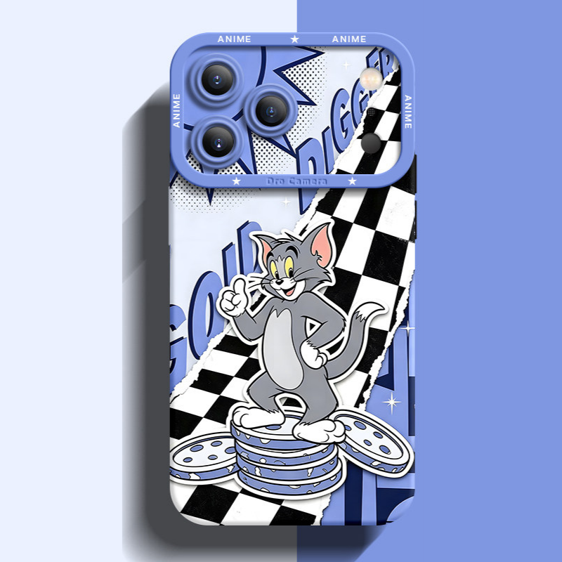 貓和老鼠 液態矽膠全包防摔軟殼