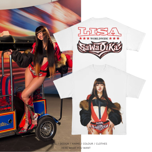 Lisa SaWaDiKa 同款純棉短袖T恤