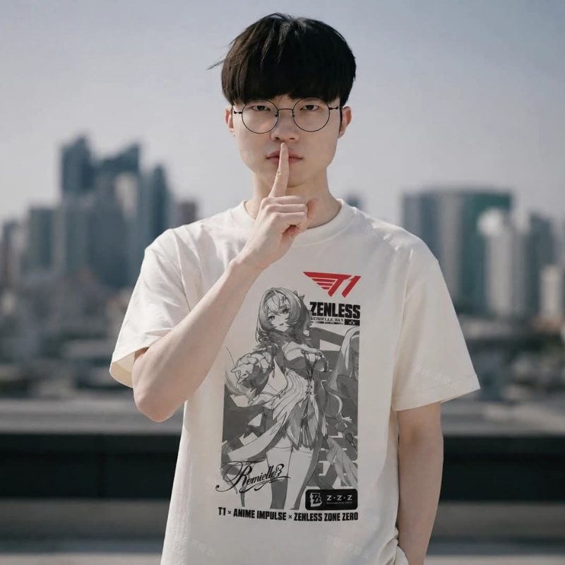T1 x 絕區零聯動純棉短袖T恤