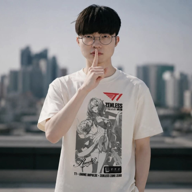 T1 x 絕區零聯動純棉短袖T恤