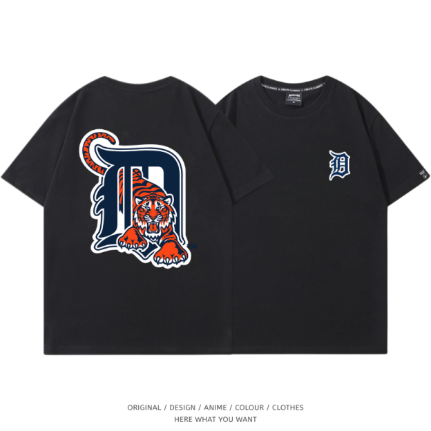 底特律老虎 Detroit Tigers 印花T恤｜短袖休閒上衣・棒球風穿搭