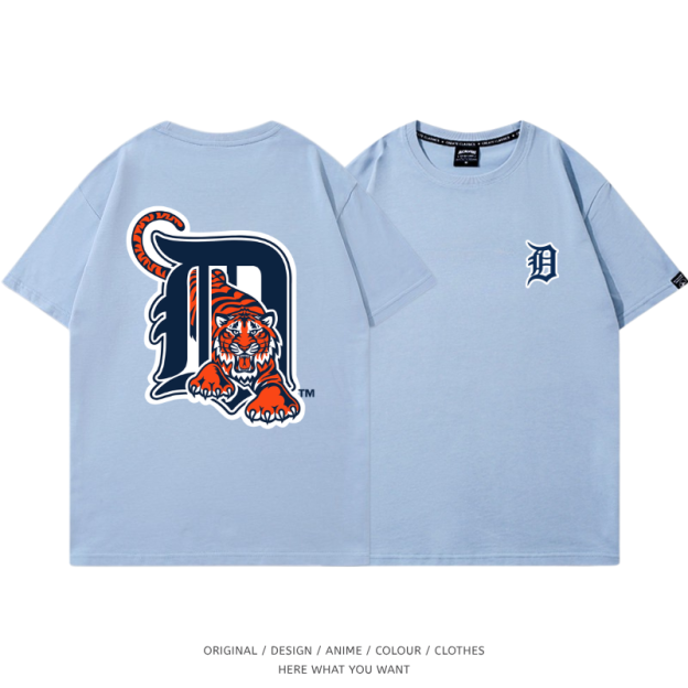 底特律老虎 Detroit Tigers 印花T恤｜短袖休閒上衣・棒球風穿搭
