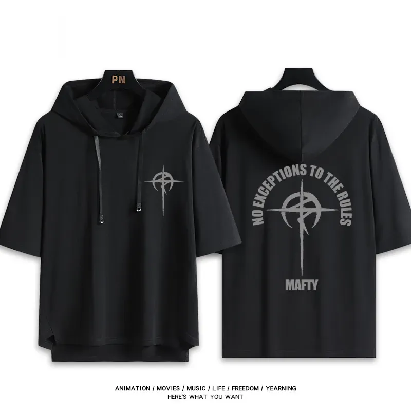 機動戰士鋼彈新款 親子情侶男女款連帽短袖T恤