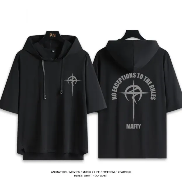 機動戰士鋼彈新款 親子情侶男女款連帽短袖T恤