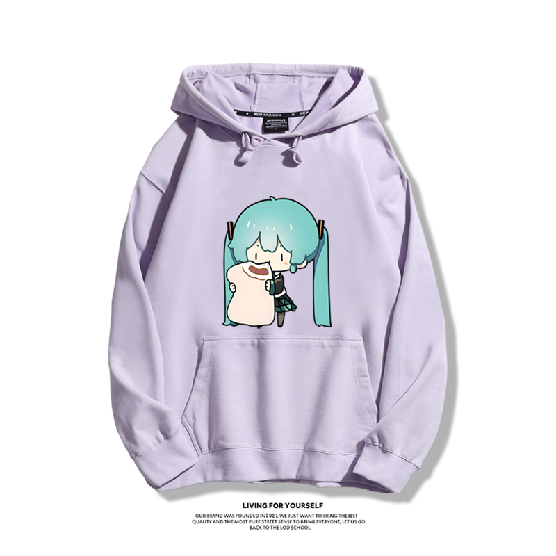 初音未來新款 親子情侶男女款連帽衛衣-CASEZONE