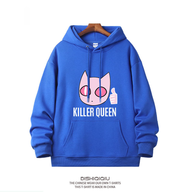 JOJO的奇妙冒險殺手皇后吉良吉影 2025秋冬新款親子情侶裝連帽衛衣