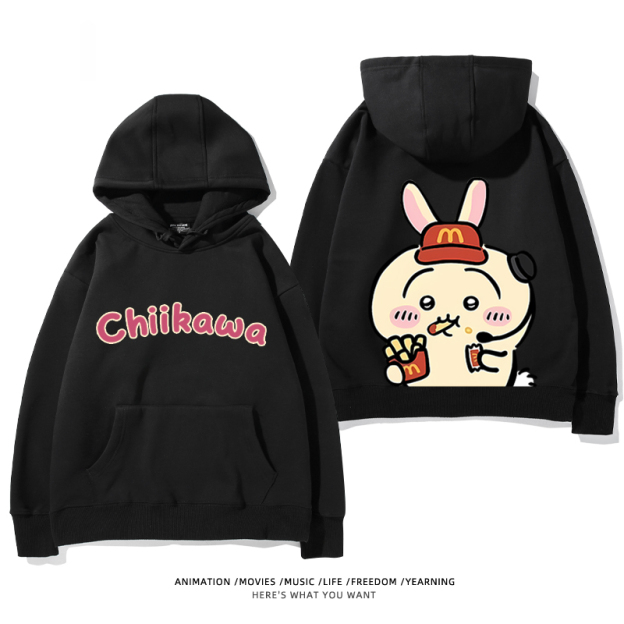 Chiikawa新款 親子情侶男女款連帽衛衣-CASEZONE