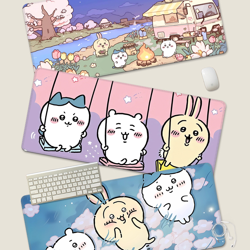 Chiikawa 主題桌墊 布質滑鼠墊-CASEZONE