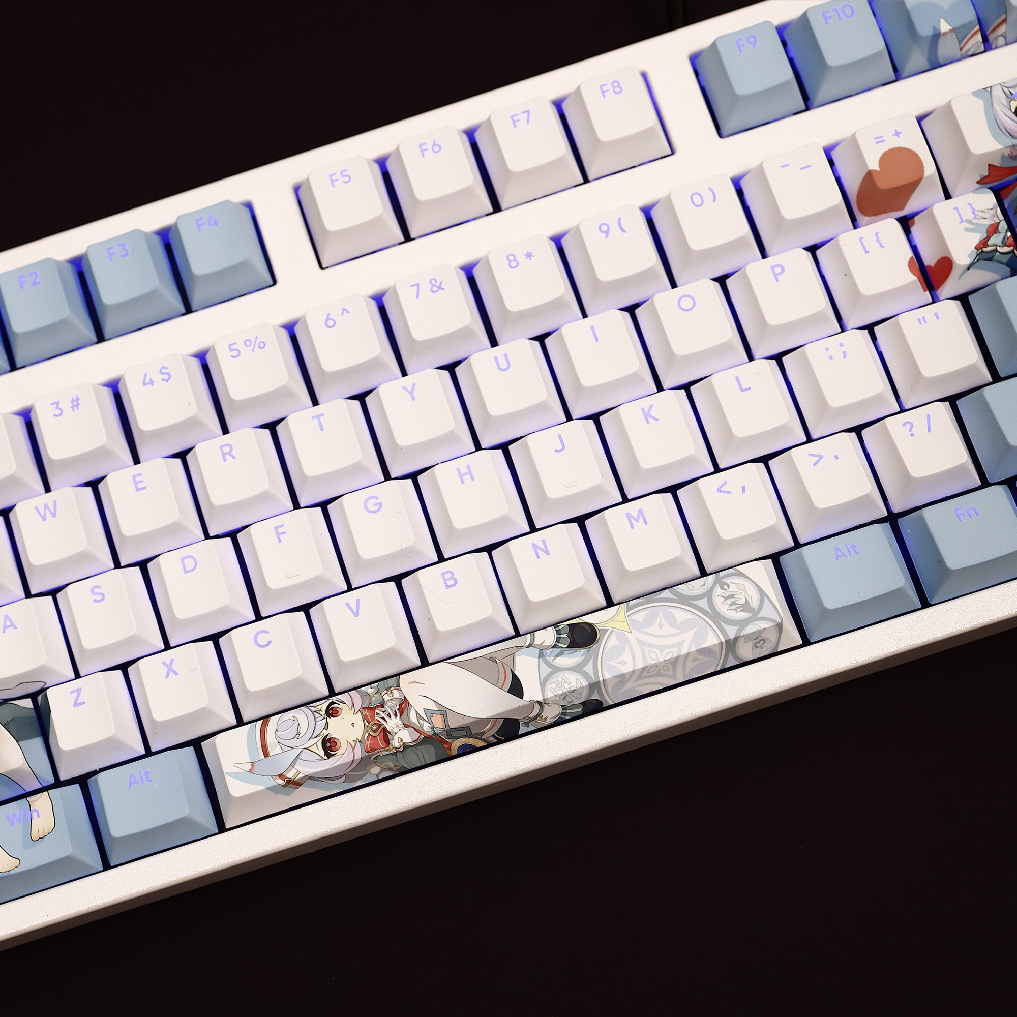 希格雯透光RGB108鍵標準配列衛星軸鍵帽-CASEZONE