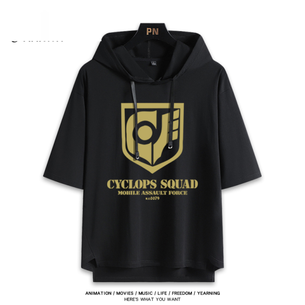 機動戰士高達 連帽短袖T恤-CASEZONE