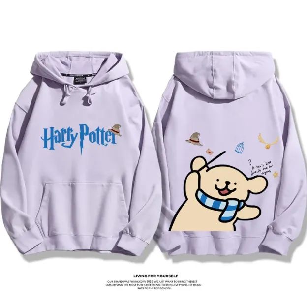 線條小狗 X 哈利波特聯名 親子情侶男女款連帽衛衣-ZUIHANG SHOP