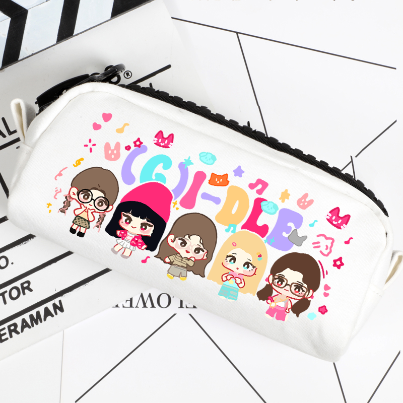 (G)I-DLE 專輯應援 同人筆袋收納文具盒-CASEZONE
