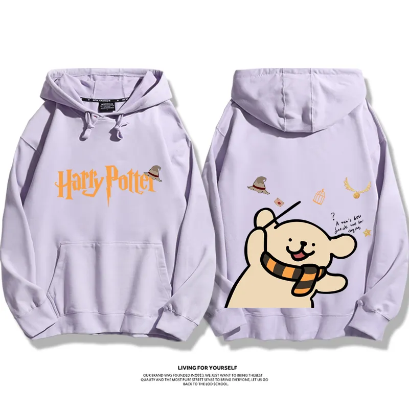 線條小狗 X 哈利波特聯名 親子情侶男女款連帽衛衣-ZUIHANG SHOP