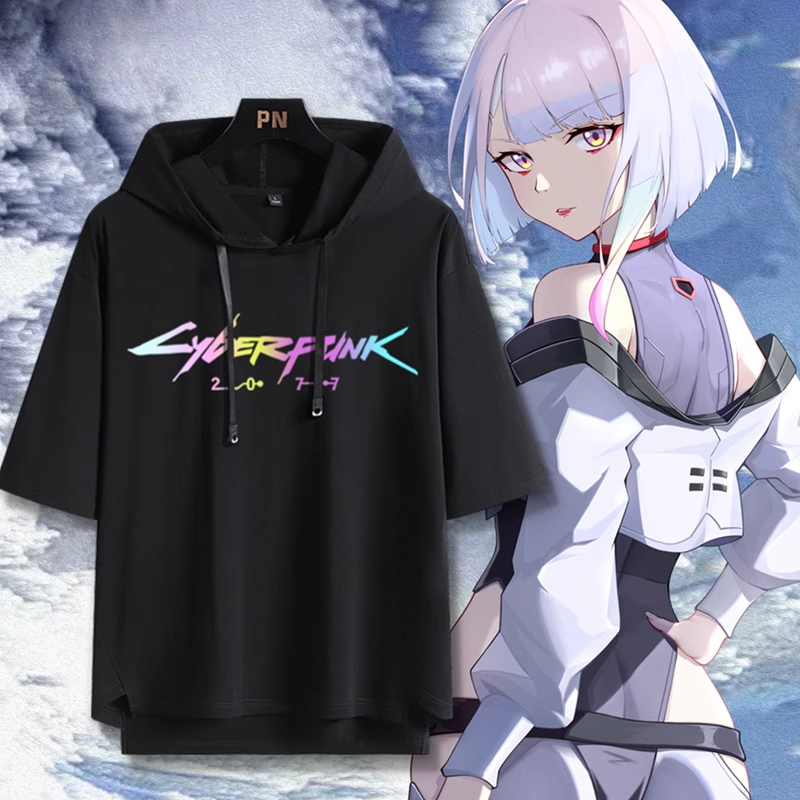 賽博朋克邊緣行者 連帽短袖T恤