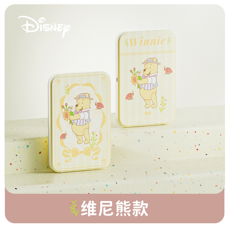 化妝鏡美妝鏡 | 草莓熊維尼熊史迪奇瑪麗貓LED便攜鏡 | 隨身摺疊收納帶燈-CASEZONE