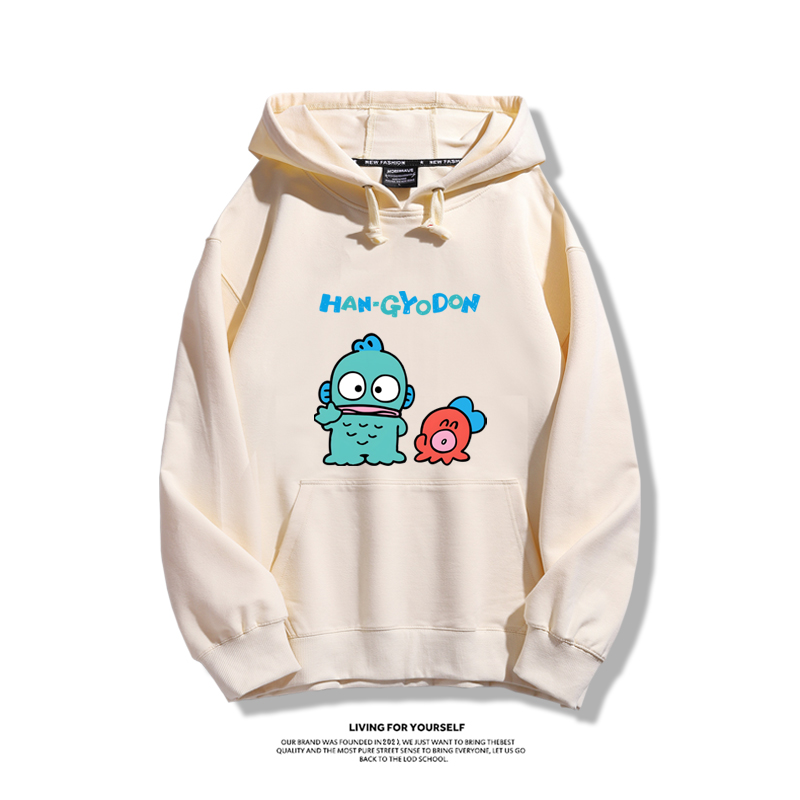 人魚漢頓醜魚新款 親子情侶男女款連帽衛衣-CASEZONE