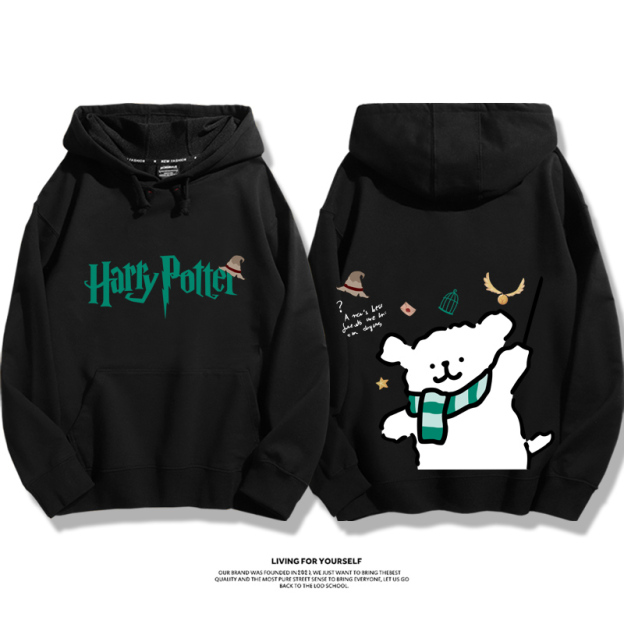 線條小狗 X 哈利波特聯名 親子情侶男女款連帽衛衣-ZUIHANG SHOP