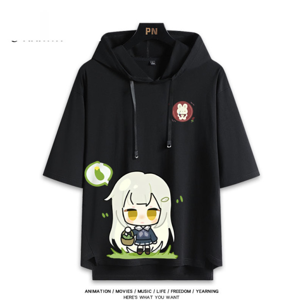 BanG Dream! Ave Mujica 若葉睦 連帽短袖T恤