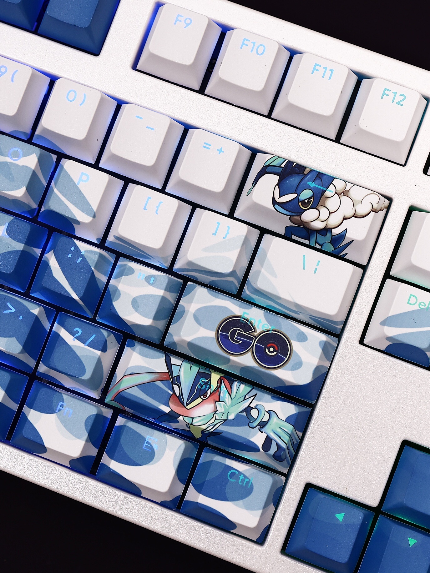 甲賀忍蛙透光RGB108鍵標準配列衛星軸鍵帽-CASEZONE