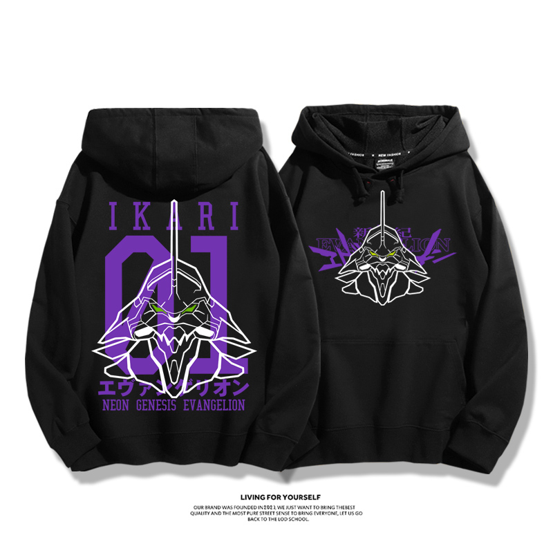 新世紀福音戰士新款 親子情侶男女款連帽衛衣-CASEZONE