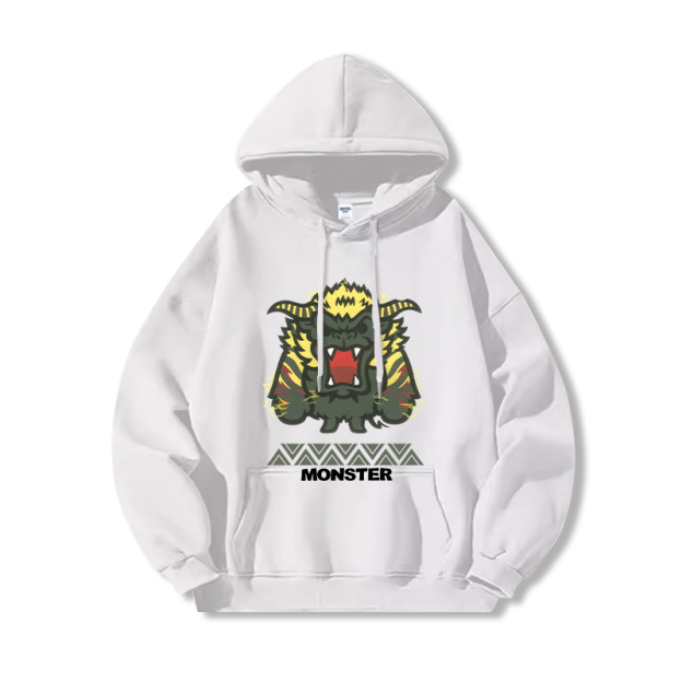 Monster Hunter Rise魔物獵人新款 親子情侶男女款連帽衛衣-CASEZONE