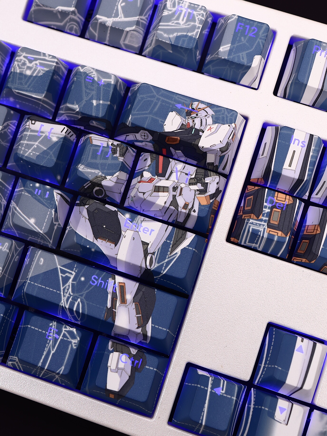 機動戰士RX-93透光RGB108鍵標準配列衛星軸鍵帽-CASEZONE