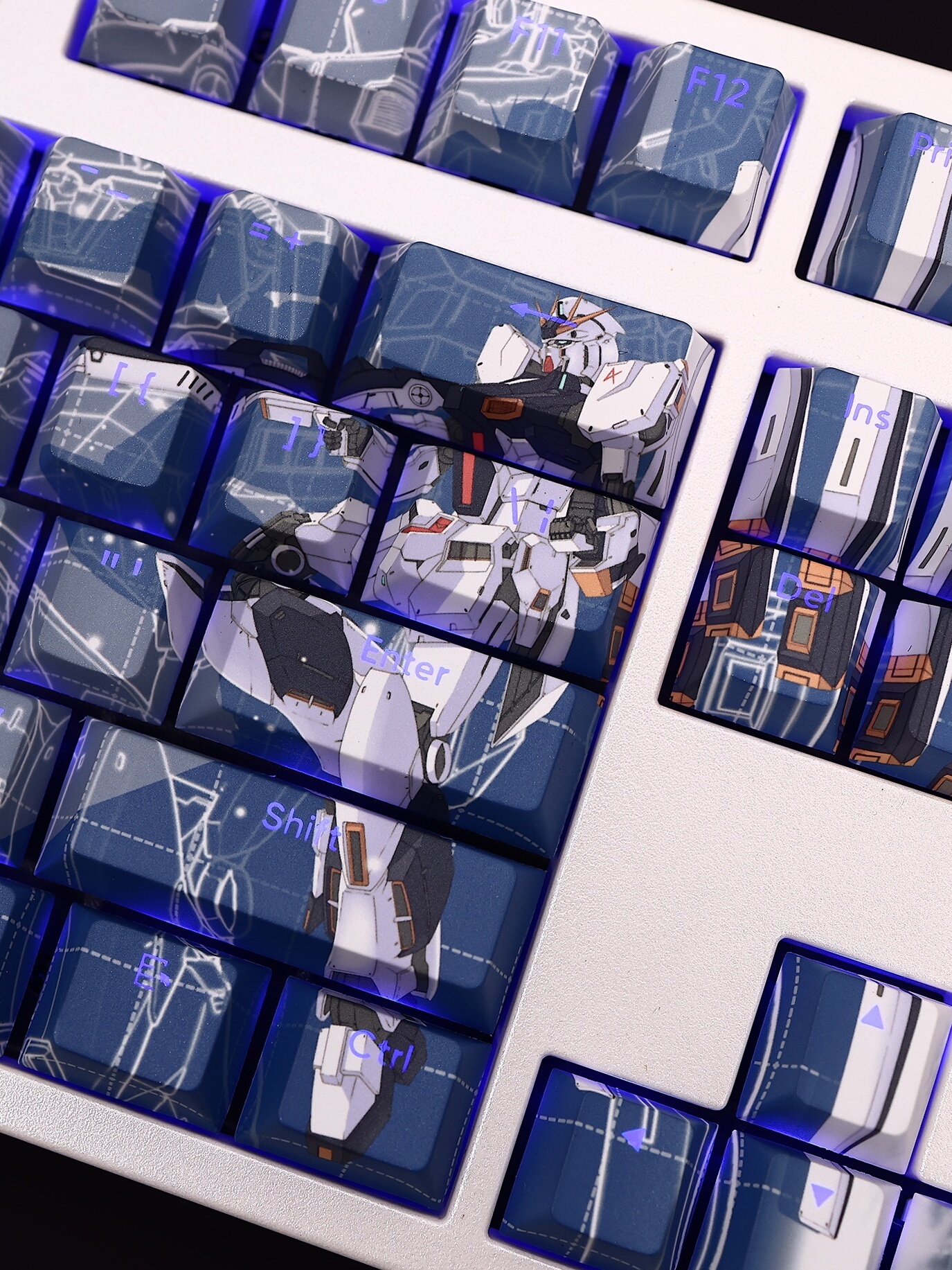 機動戰士RX-93透光RGB108鍵標準配列衛星軸鍵帽-CASEZONE