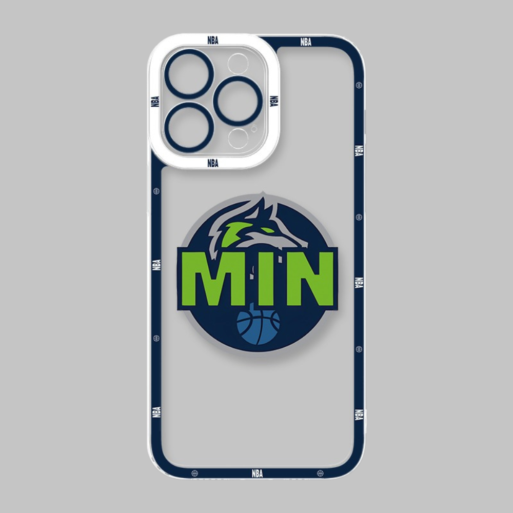 NBA隊徽透明防摔軟殼-CASEZONE