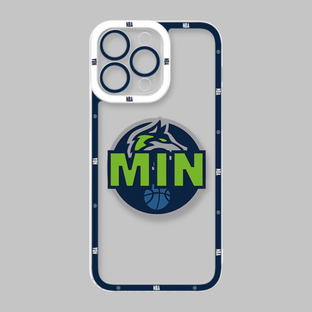 NBA隊徽透明防摔軟殼-CASEZONE