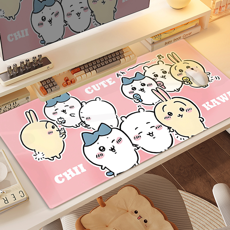 Chiikawa 主題桌墊 布質滑鼠墊-CASEZONE