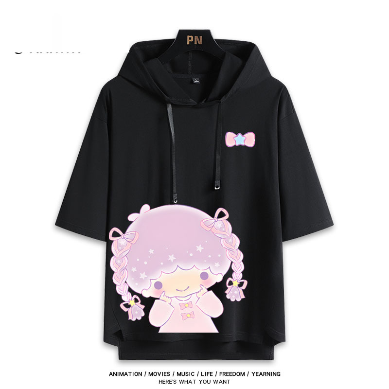 雙子星 Little twin stars 連帽短袖T恤