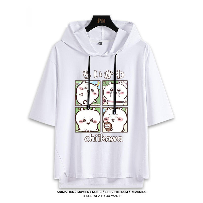 Chiikawa 忘本 連帽短袖T恤